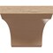 Ekena Millwork 5"W x 10"D x 5"H Wide Legacy Rough Cedar Woodgrain TimberThane Corbel, Primed Tan CORUR05X10X05LGYRCPR - alternate 2